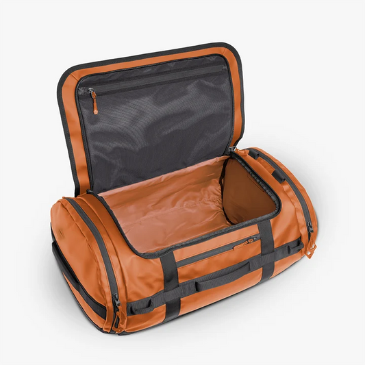 60L Weather Resistant Convertible Duffel Bag Backpack-Style Multi-Carry Travel Gear Bag
