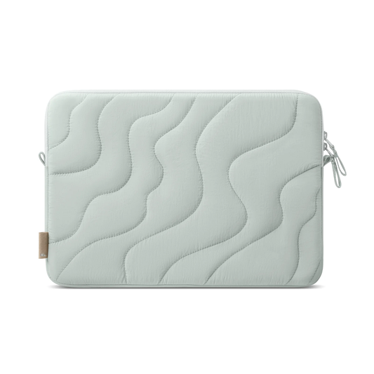 13 Inch Quilted Puffer Laptop Sleeve Recycled Fabric CornerArmor Shockproof Notebook Protective Pouch
